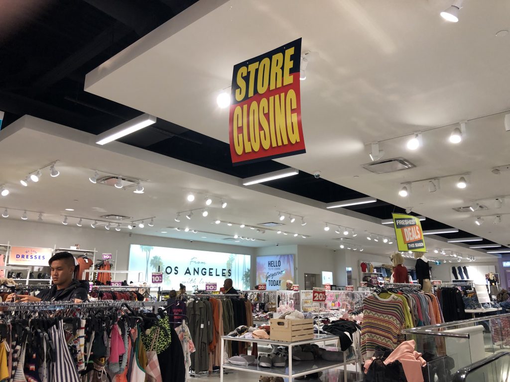 forever 21 store closing
